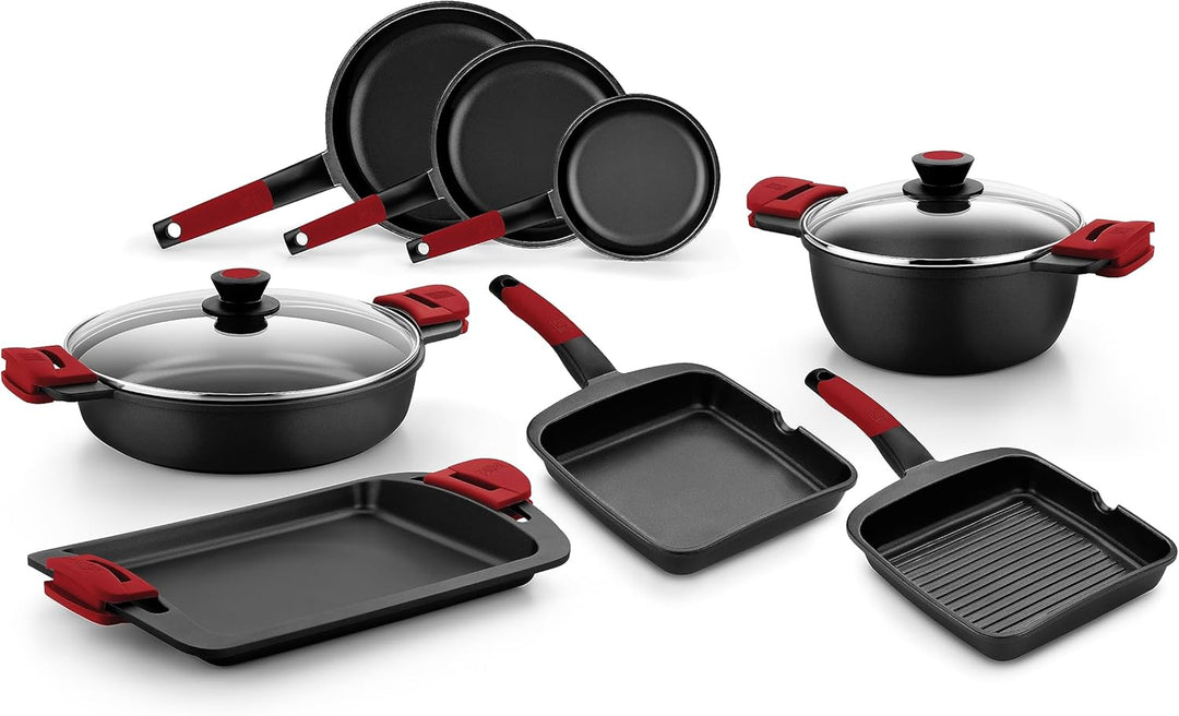 BRA Premiere | Wok 28 cm, Aluminiumguss, dreischichtig mit verstärkter Antihaftbeschichtung ohne PFO