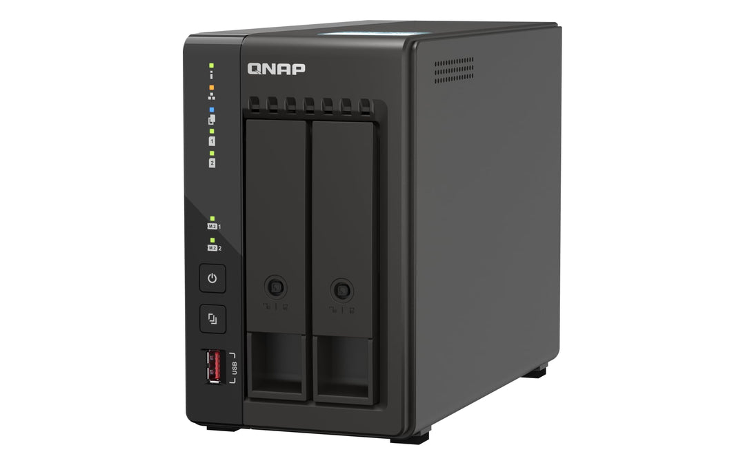 QNAP TS-253E-8G-US 2 Bay Hochleistungs-Desktop-NAS mit Intel Celeron Quad-Core-Prozessor, 8 GB DDR4