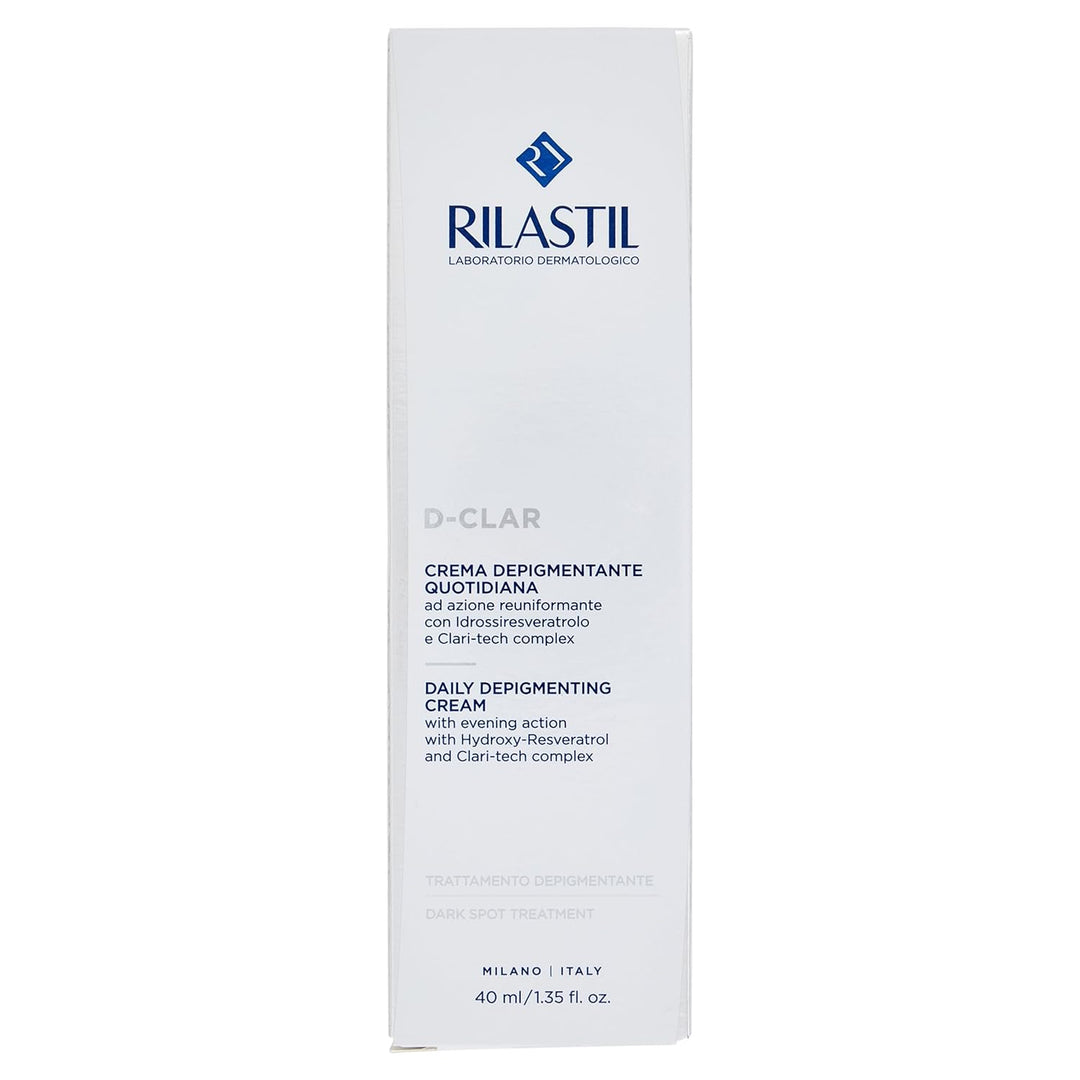 Rilastil D-Clar Fluid Depigmenting Face Cream, Anti-Makel-Behandlung, strahlende und homogene Haut,