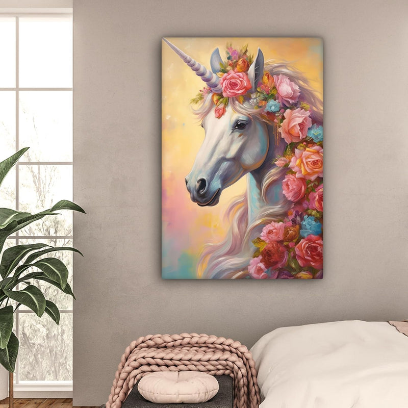 MuchoWow© Leinwandbild Gross 80x120 cm XXL Dekoration Wohnzimmer Bilder Aufhängen Wall Decoration Li