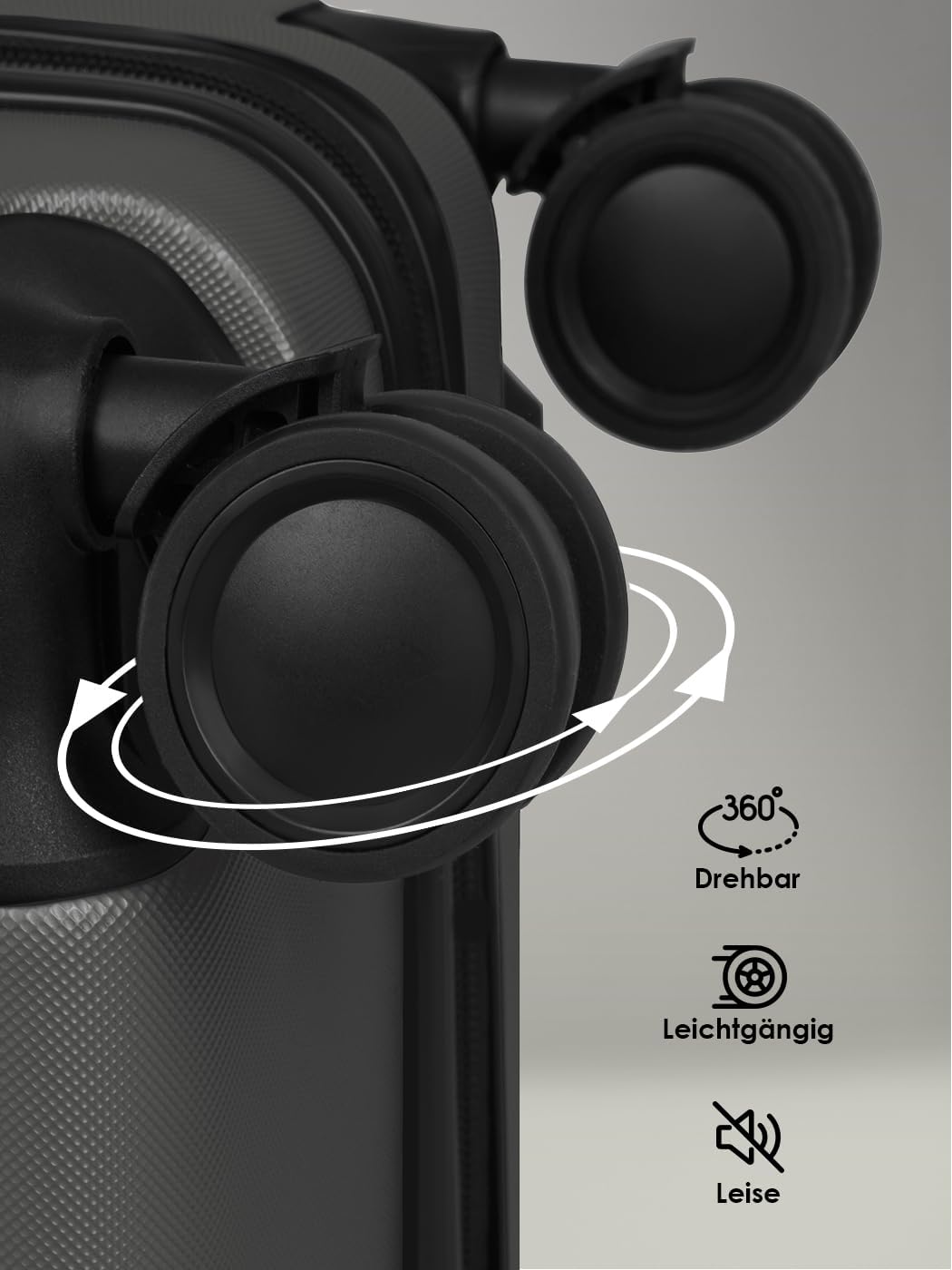 Smartbox Hartschalen Koffer-Set 3-teilig für Damen & Herren | leichte & stabile Reise-Trolleys aus h