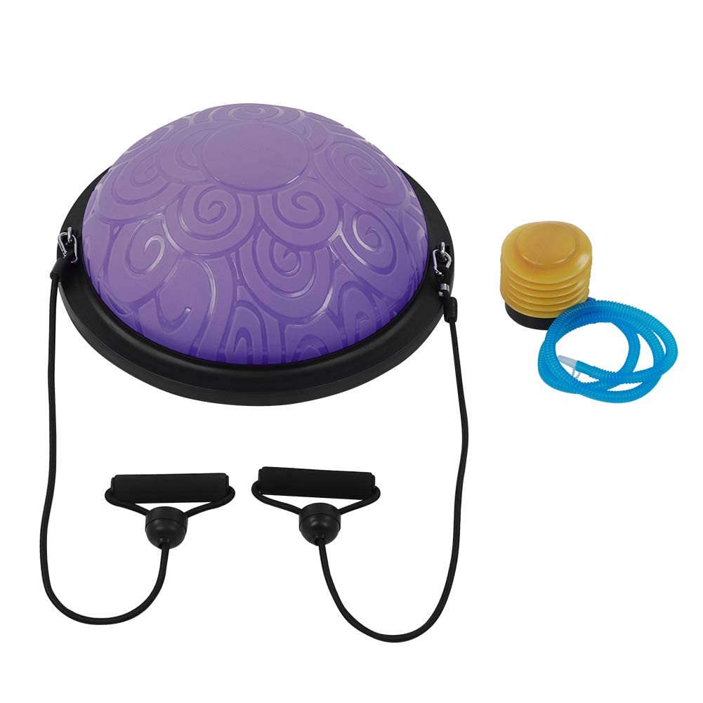 Ejoyous Balance Ball Trainer, 46cm Anti-Rutsch Balance Board Halbkugel Gymnastikball Yoga Halbball m