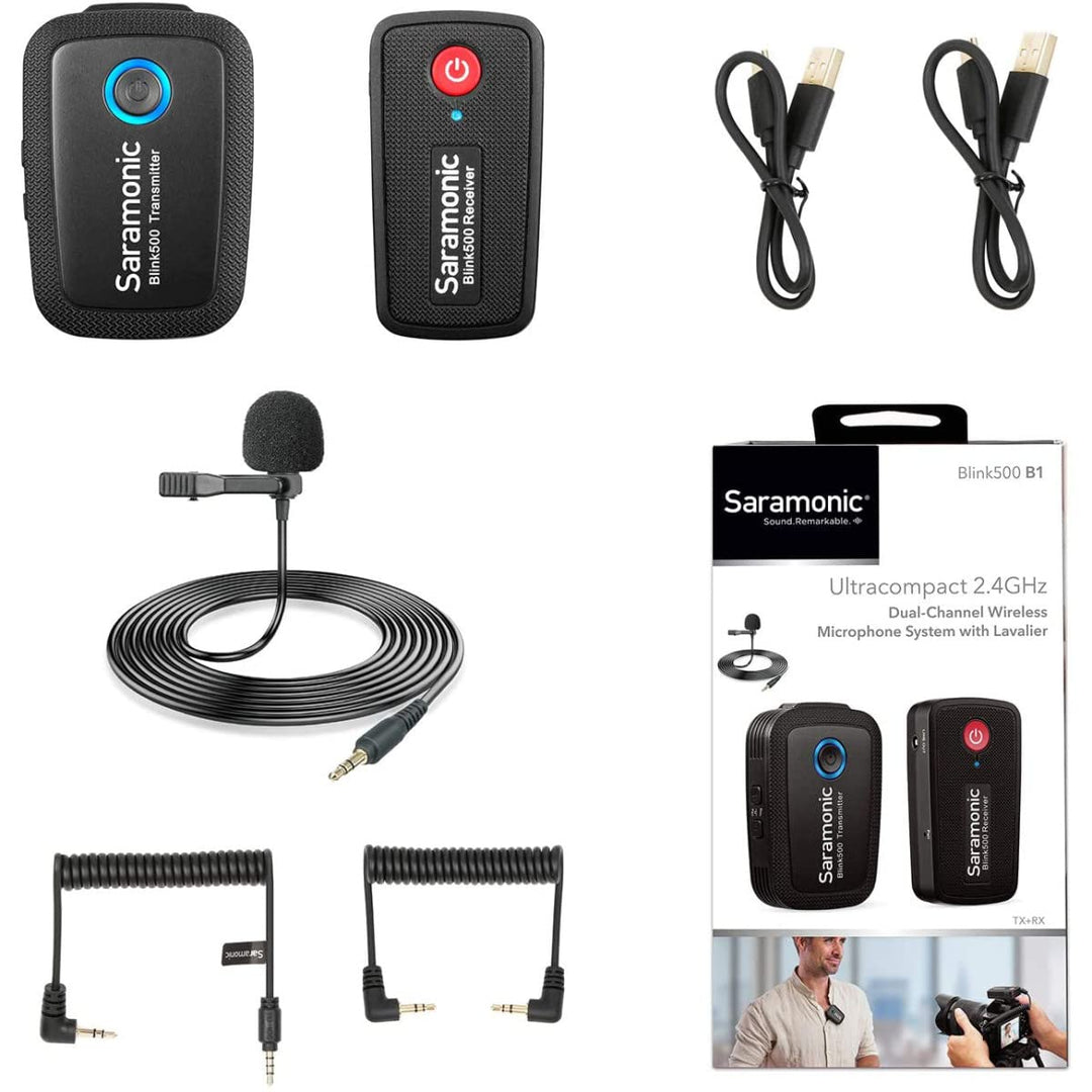 Saramonic Funkmikrofon Set Blink 500 B1, Nero