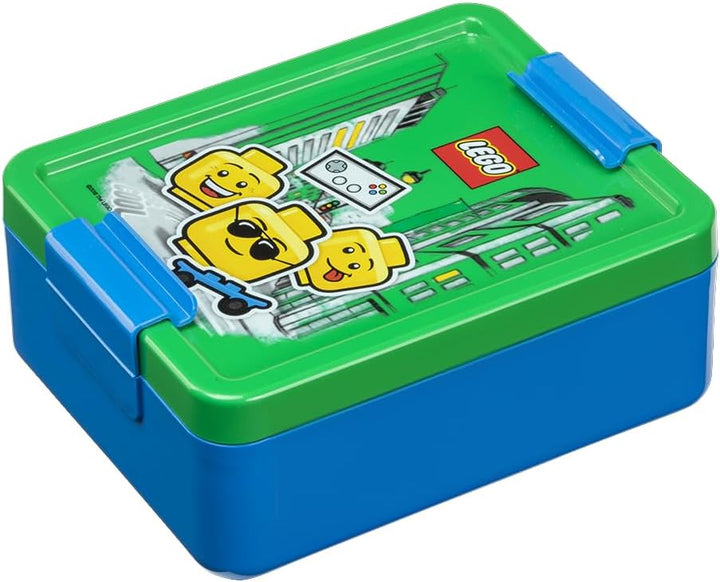 LEGO Iconic Lunch-Set. Brotdose & Trinkflasche, Junge, blau Blue, Blue