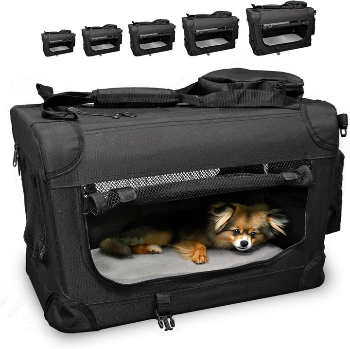 Transporttasche Hundebox Hundetransportbox faltbar Hundetasche Transportbox für Haustiere, Hunde und