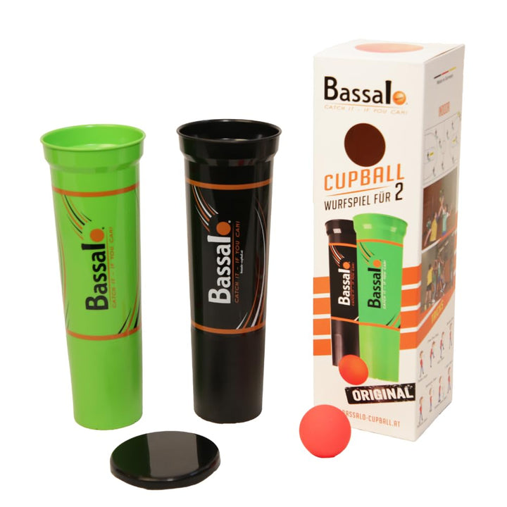 BASSALO Cupball - Sportspiel für Kinder, Jugendliche, Erwachsene 2 Spieler Starter Set, 2 Spieler St