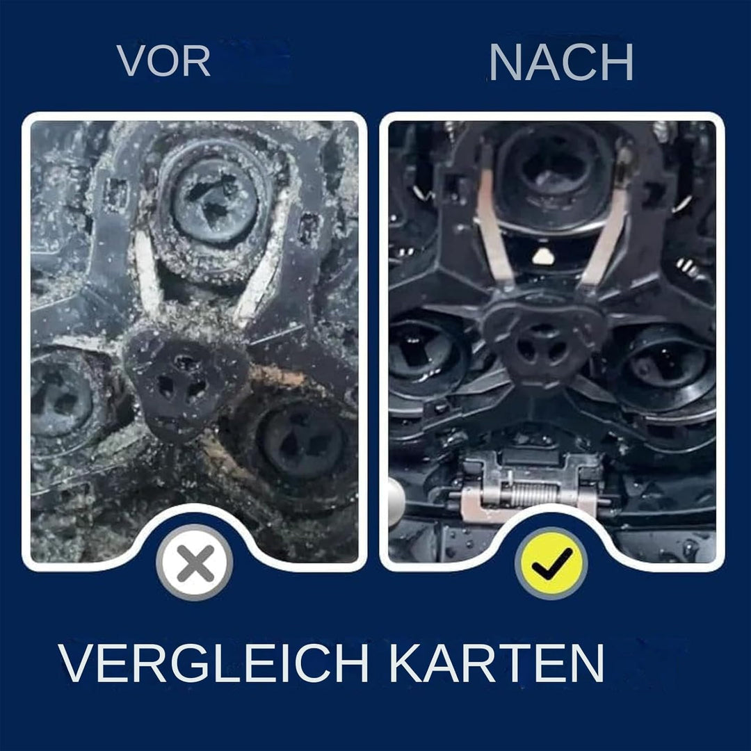 260ml Shaver Cleaner - Quick Clean Pod Cartridges for Electric Shavers, Hygienic Cleaning, natural e