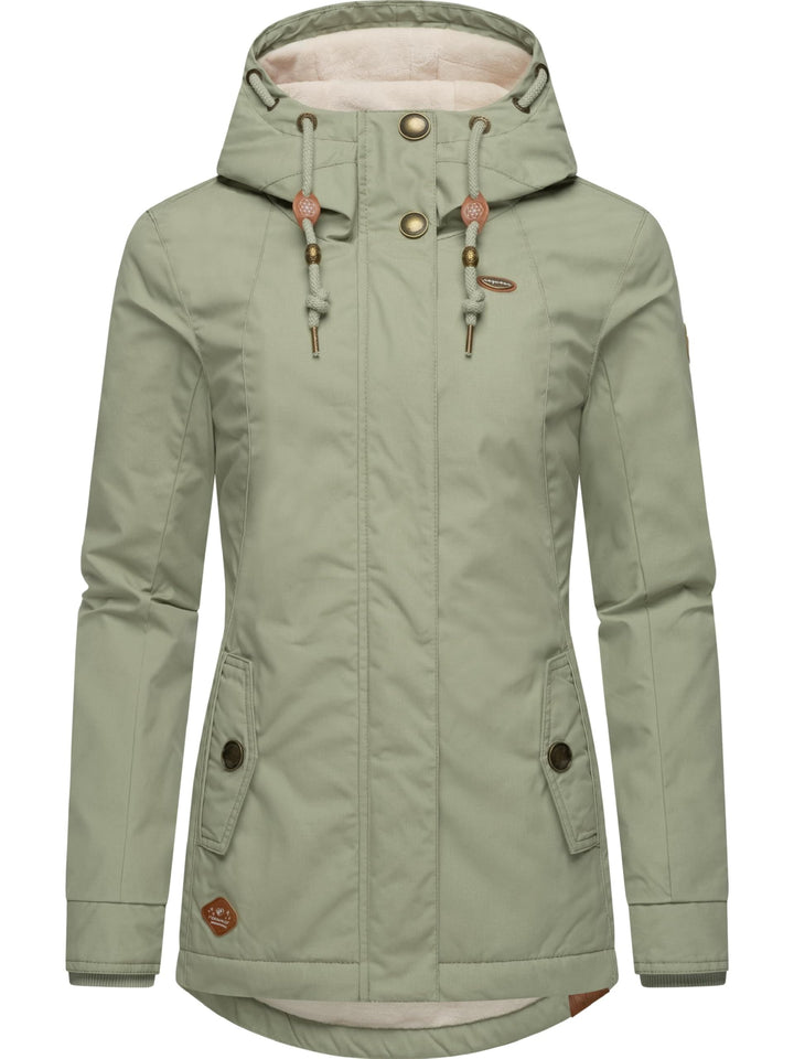 Ragwear Damen warme Winterjacke kurz mit Kapuze Monade XS-6XL XS Dusty Olive24, XS Dusty Olive24
