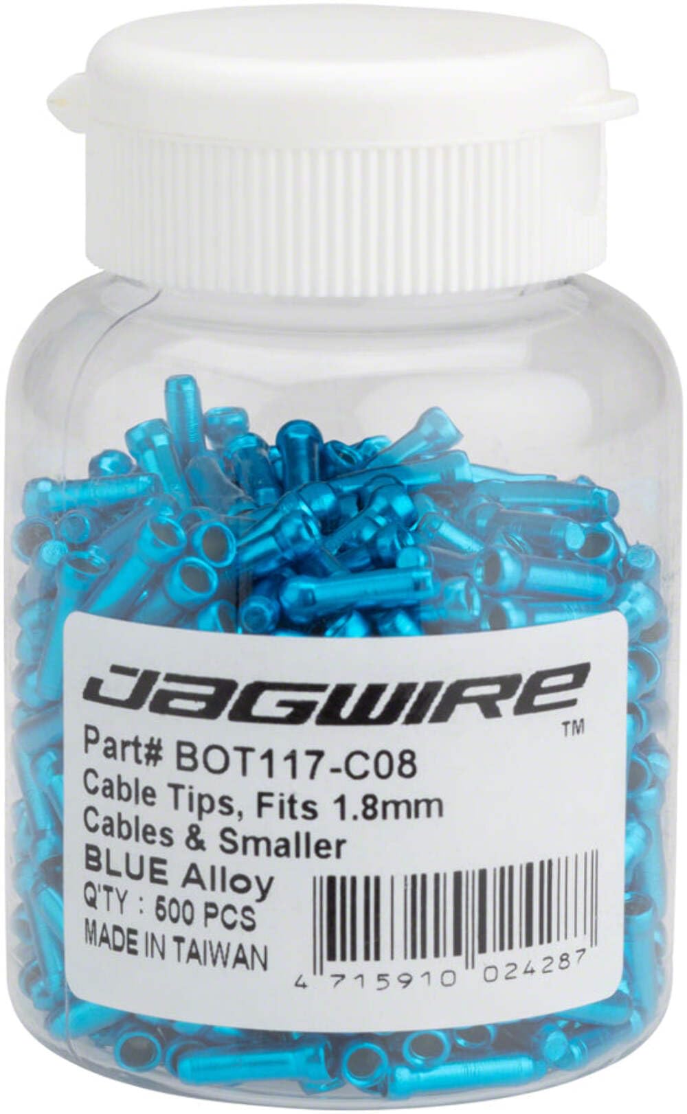 Jagwire Bremsen oder Bit Set-Betriebsstufen 500 Stück Blau - Blau, Blau - Blau
