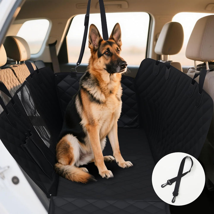 Hundedecke Auto Rückbank, wasserdichtes und rutschfestes Design, Hunde Autositz Rückbank mit Seitens