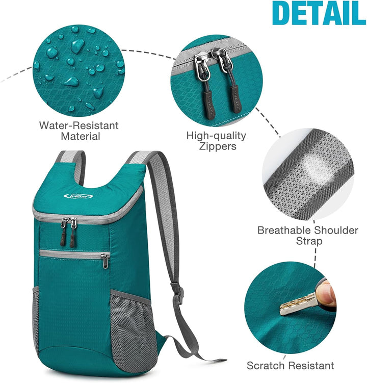 G4Free Ultraleichter 11 l kleiner faltbarer Rucksack für Reisen, Wandern, Radfahren, Wandern oder Me