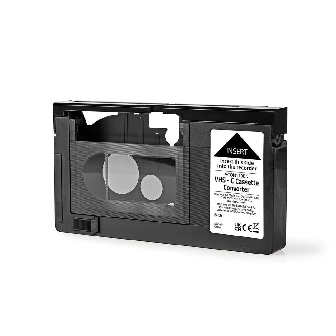 Nedis VHS-Konverter - Konvertierung: VHS-C auf VHS - Plug & Play - Schwarz
