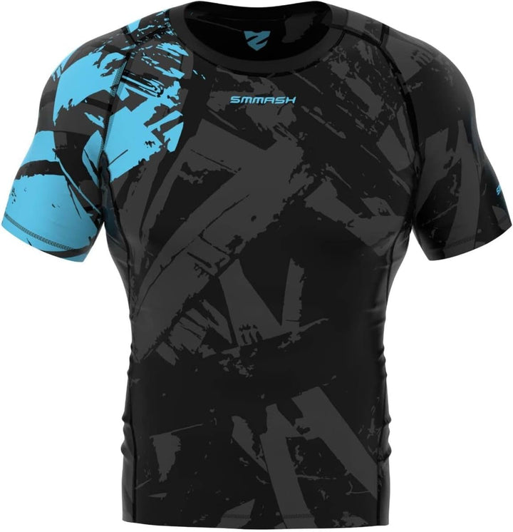 SMMASH Kompressionsshirt für Herren Kurzarm, Funktionsshirt für Sport Outdoor OCR Cross-Training Fit