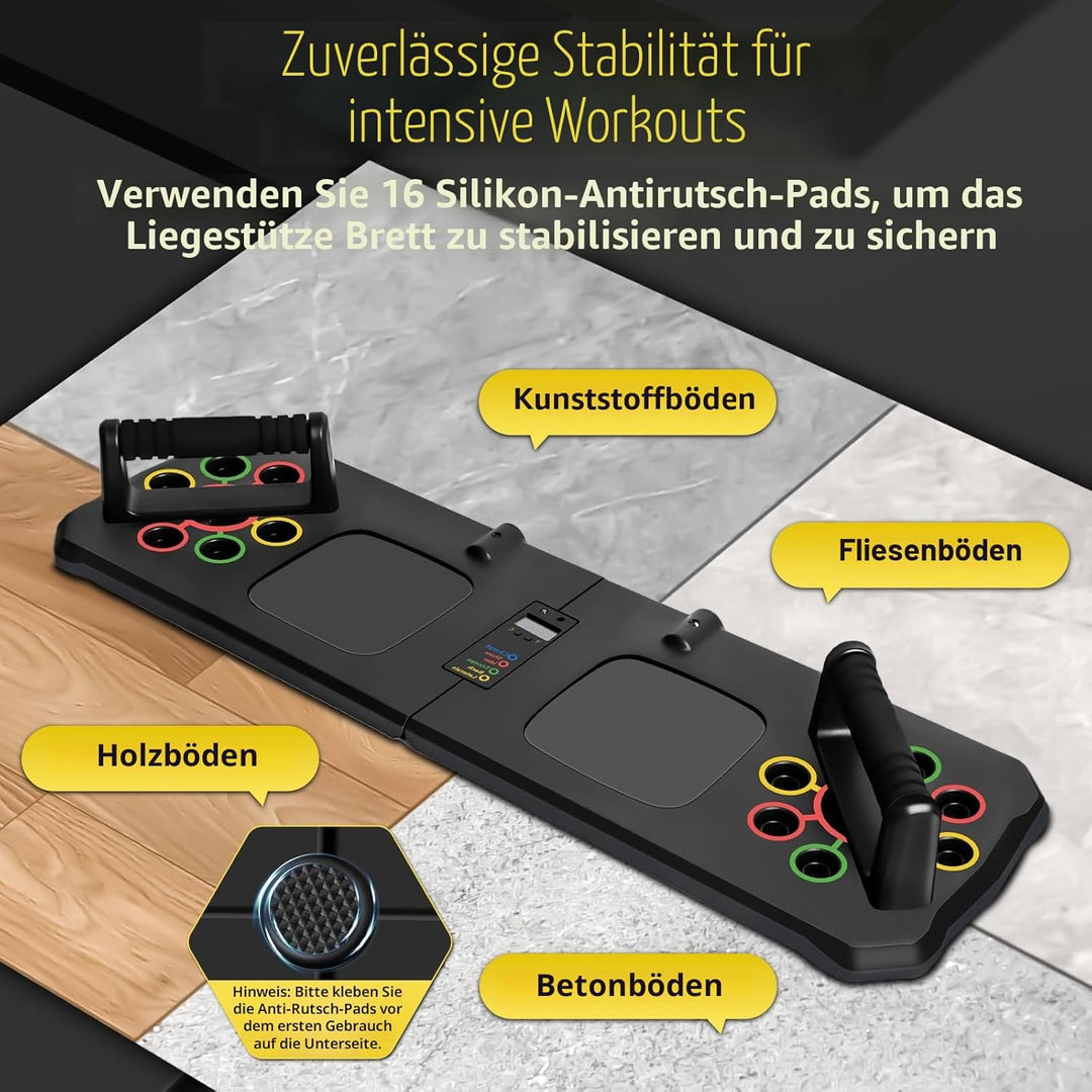 Liegestütze Brett 24 in 1 Push Up Board, Faltbares Multifunktions Liegestütz Liegestützbrett Bar Hom