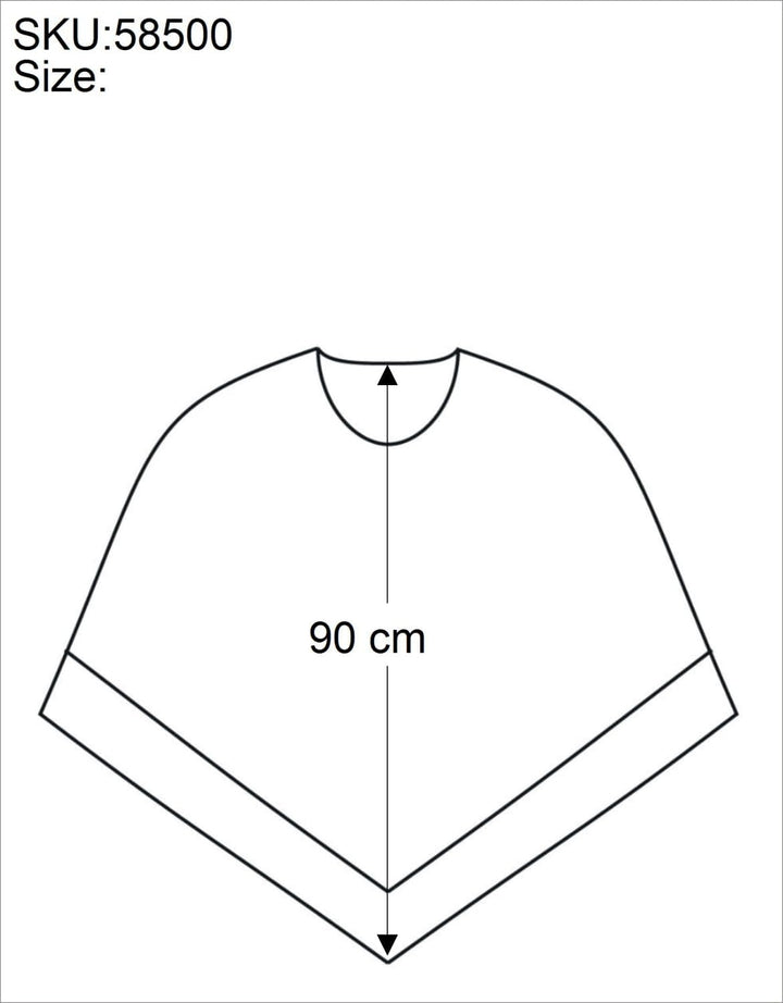 GURU SHOP Ethno, Hippie Poncho mit Langer Zipfelkapuze, Damen Petrol, Petrol