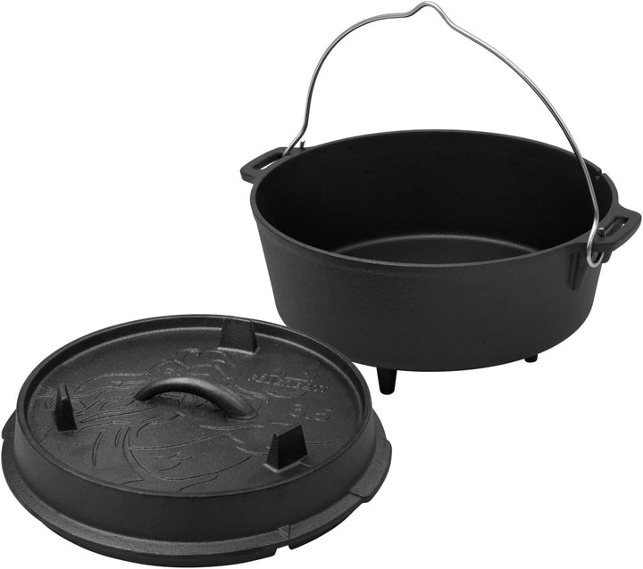 FEUERGOTT 71005 Dutch Oven 3,5 l mit Füssen