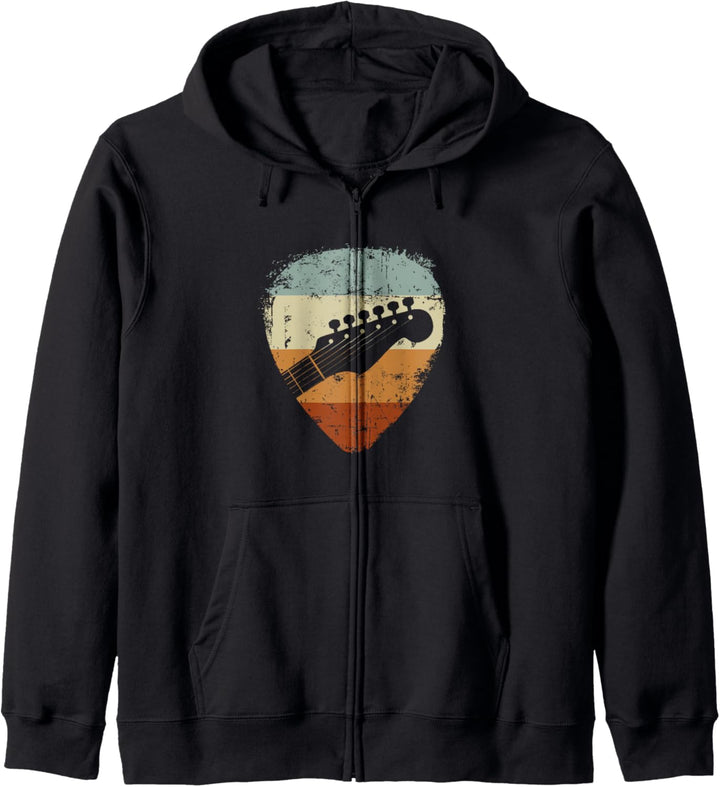 Gitarre Kopf Vintage Plectrum für Gitarrist Kapuzenjacke