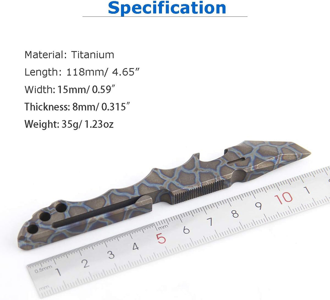 Hamans Titan-Stemmeisen, EDC-Multifunktionswerkzeug mit Flaschenöffner, Kastenöffner, Clip-Funktion