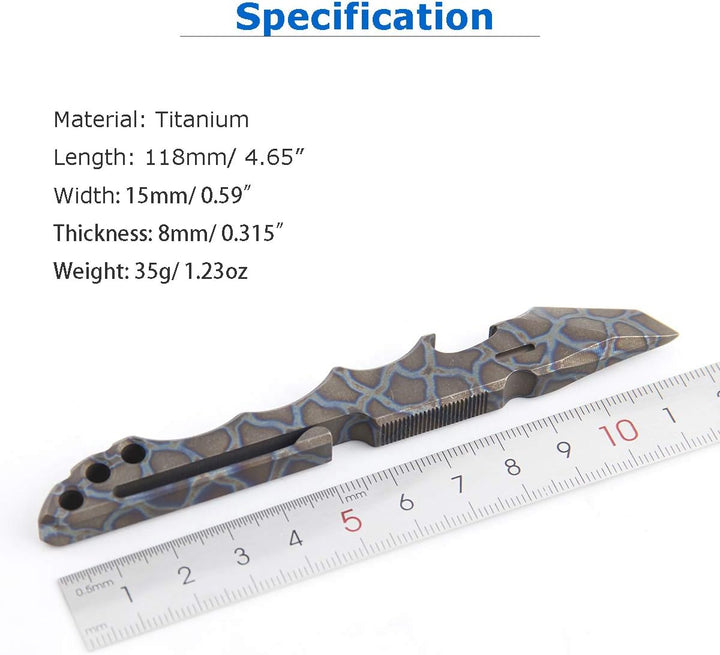 Hamans Titan-Stemmeisen, EDC-Multifunktionswerkzeug mit Flaschenöffner, Kastenöffner, Clip-Funktion