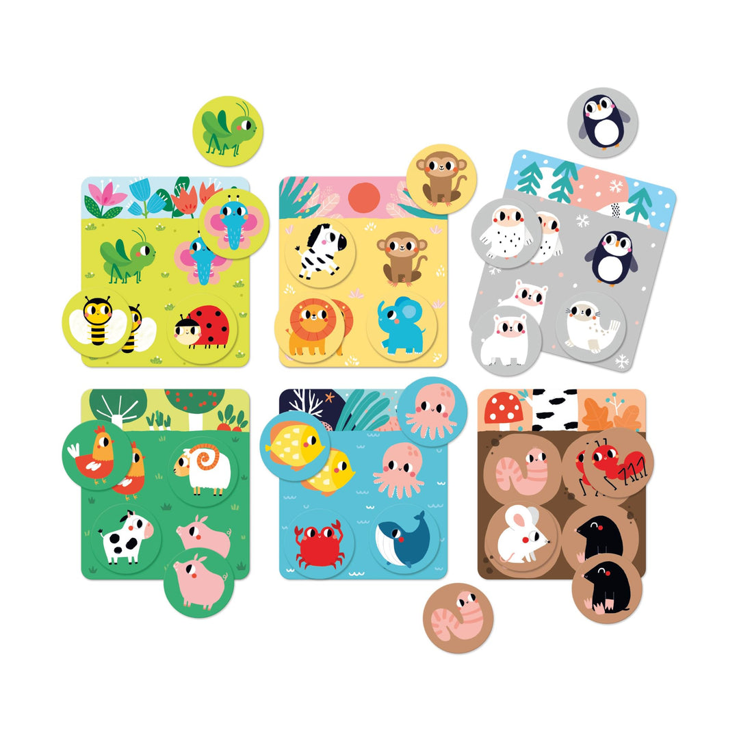 Banana Panda Let's Play Habitat Bingo 2+ - Erstes pädagogisches Lernspiel für Kinder ab 2 Jahren - H