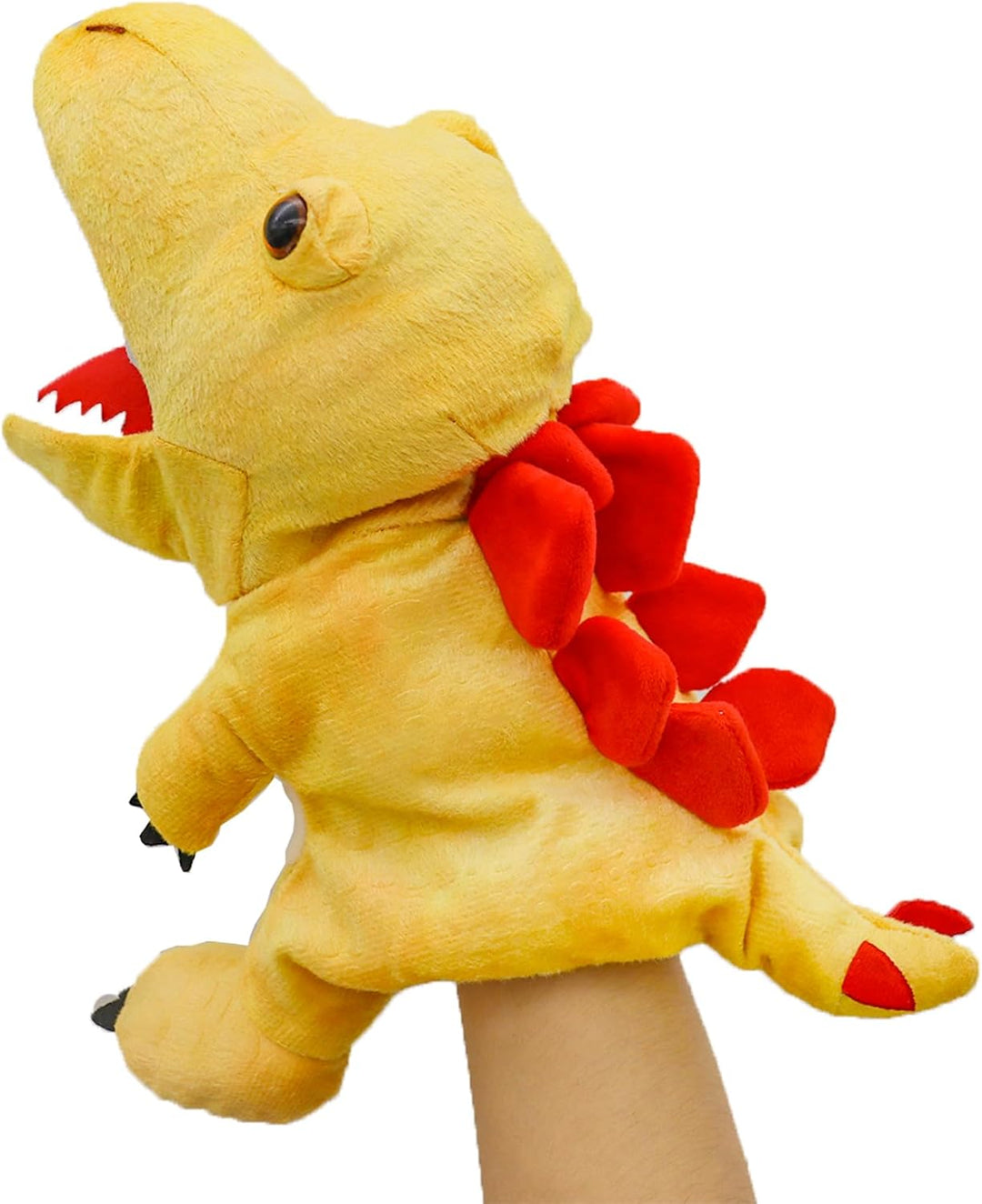 lilizzhoumax Stegosaurus Kuscheltier, Simuliertes Tier Dinosaurier Handpuppe aus Plüsch, Kawaii Nied