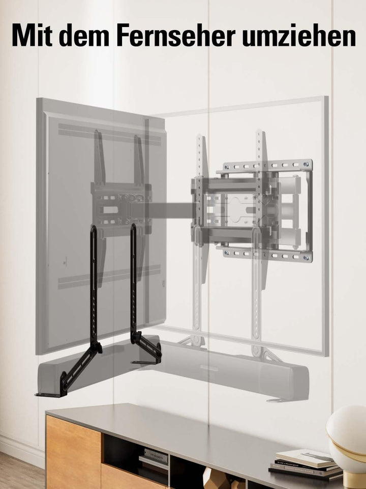 Mounting Dream Soundbar Halterung Universal Soundbar-TV-Halterung für die Montage über/unter TV, für