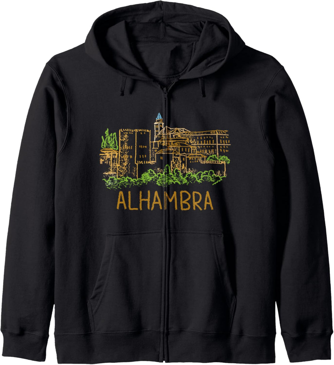 Alhambra Granada Kapuzenjacke
