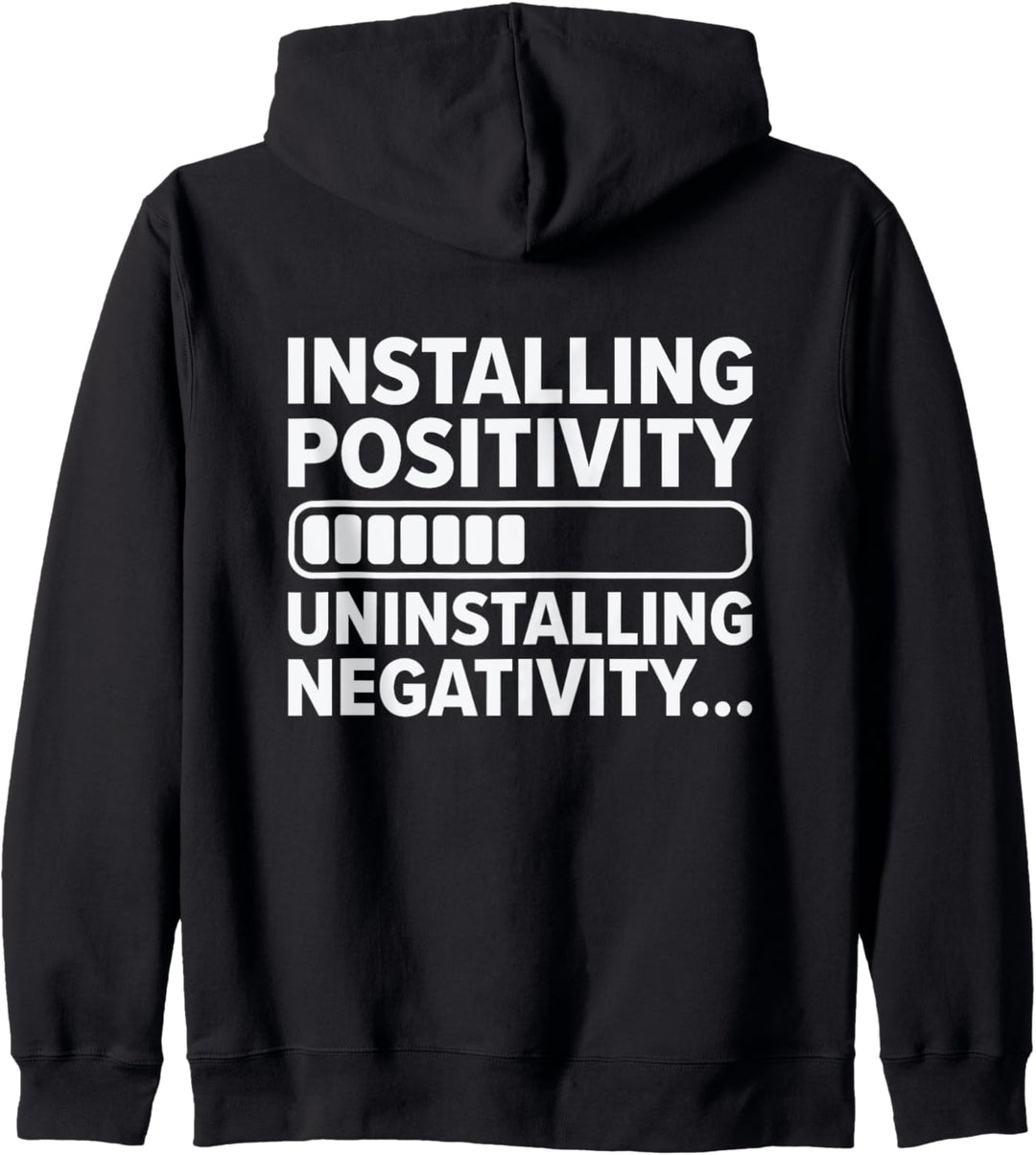 Positive Denker Installation optimistisches Glück der Menschen Kapuzenjacke