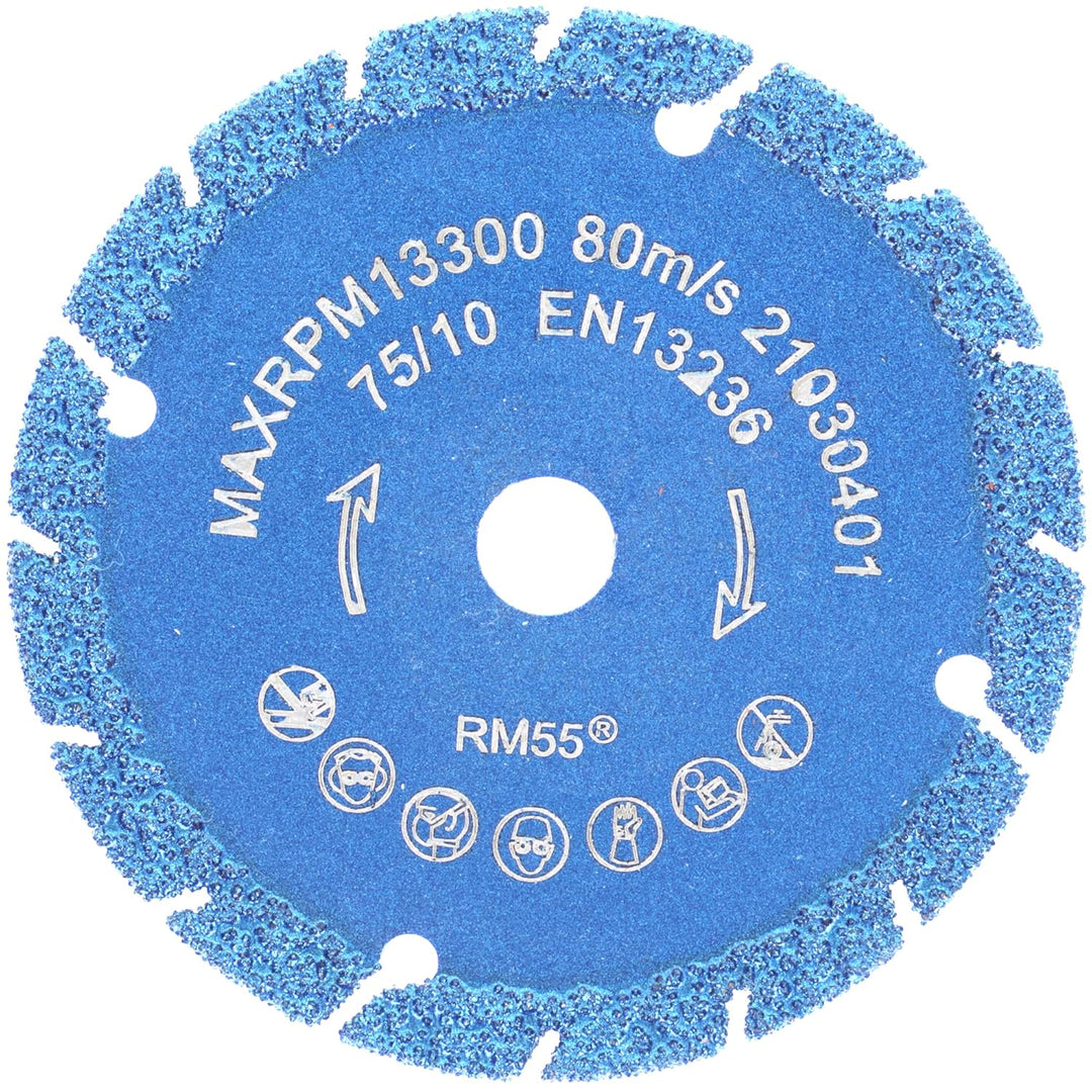 PRODIAMANT 75mm Multicut Diamant Trennscheibe für akku Winkelschleifer 76mm Akkuflex Titanit-Segment