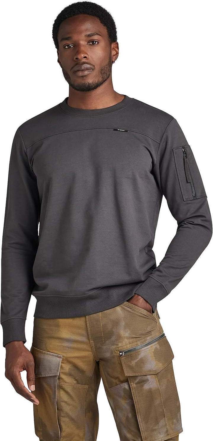 G-STAR Herren Sleeve Pocket Tweeter T-Shirts S Grau (Shadow D23514-d136-992), S Grau (Shadow D23514-