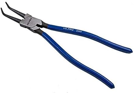 US Pro Tools 2255 Sicherungsringzangen-Set, gebogen, gerade, 33 cm, 4-teilig