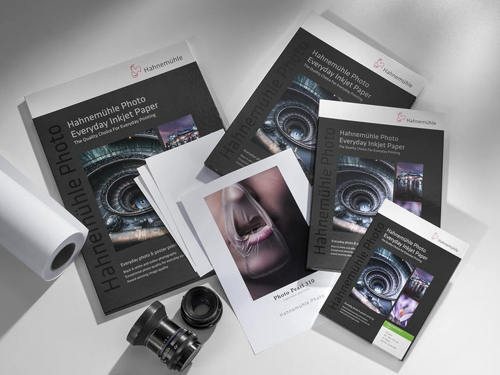 Hahnemühle Photo Pearl Papier, 310 g/m², DIN A3, 297 x 420 mm, hellweiss, Fotopapier, 25 Blatt, 297