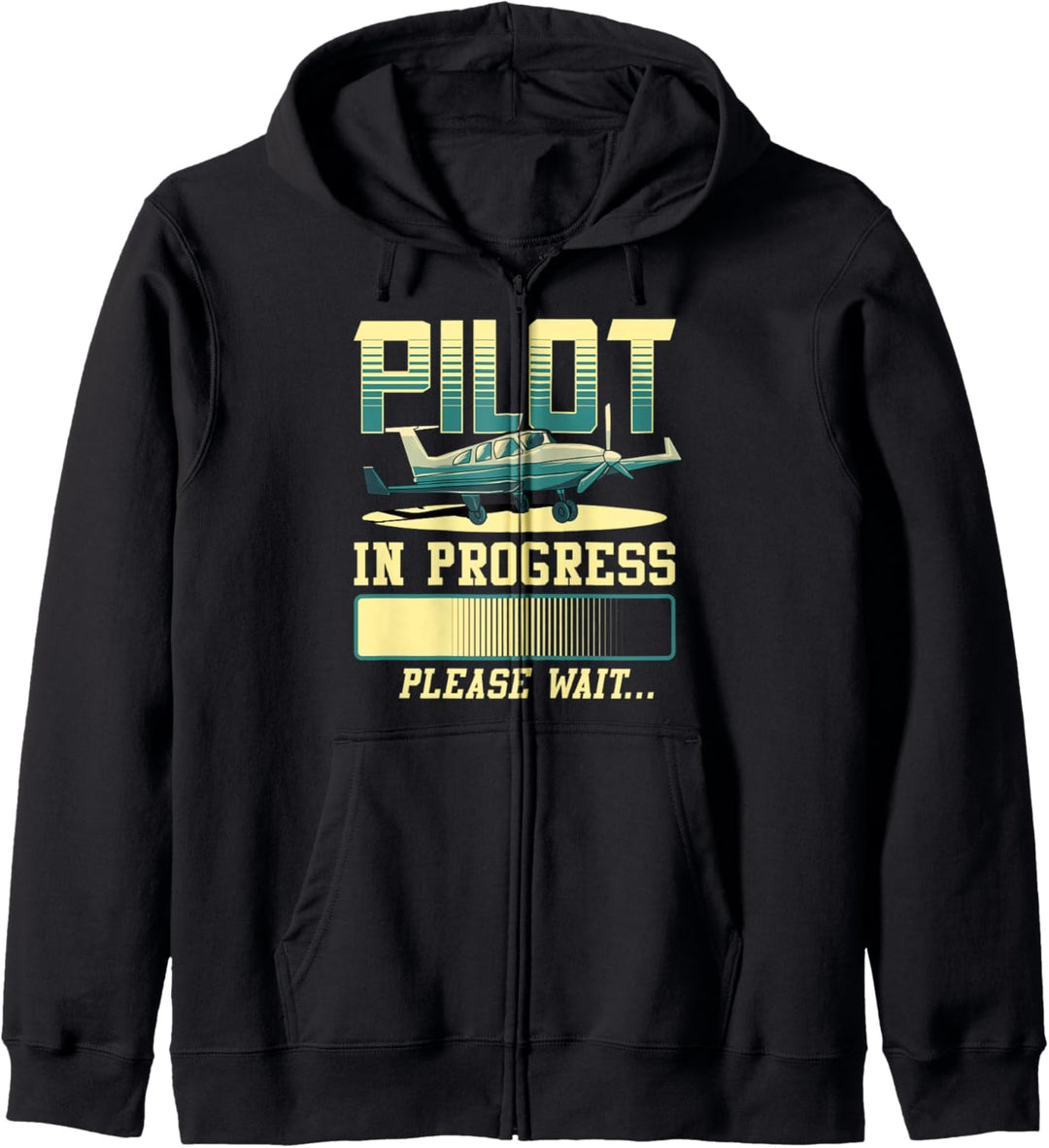 Pilot In Progress Please Wait Airplane Pilot In Training Kapuzenjacke
