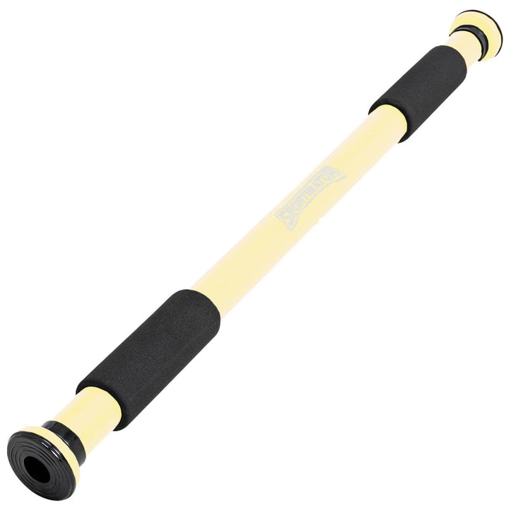 SPORTINATOR® Klimmzugstange zum Einspannen im Türrahmen, für dein Home-Gym. Länge 60–102 cm, kompakt
