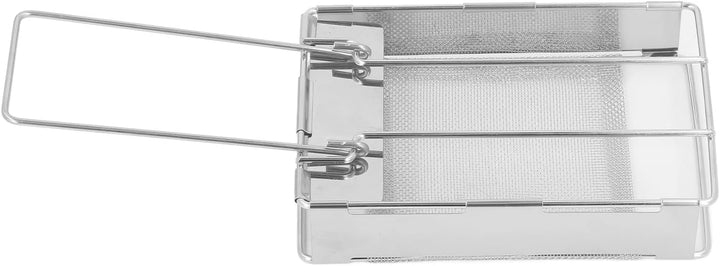 Faltbarer Toaster aus Edelstahl, vielseitiger Mini-Toaster für Brot und Wurst, ideal für Camping und
