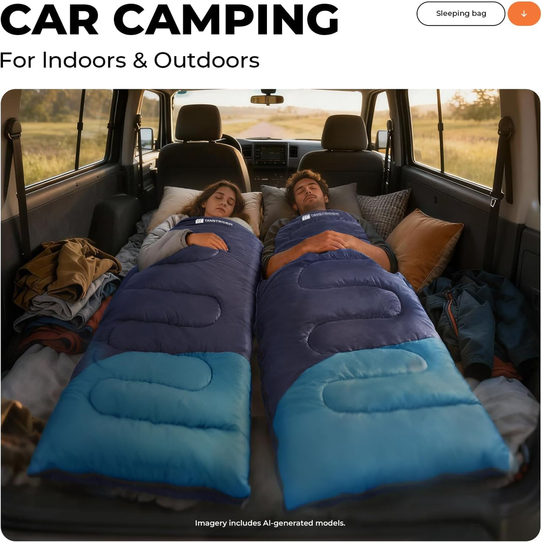Schlafsack - 1,35 kg 3 Jahreszeiten-Deckenschlafsack, 2-in-1 Schlafsack Erwachsene, 10 °C bis 26 °C