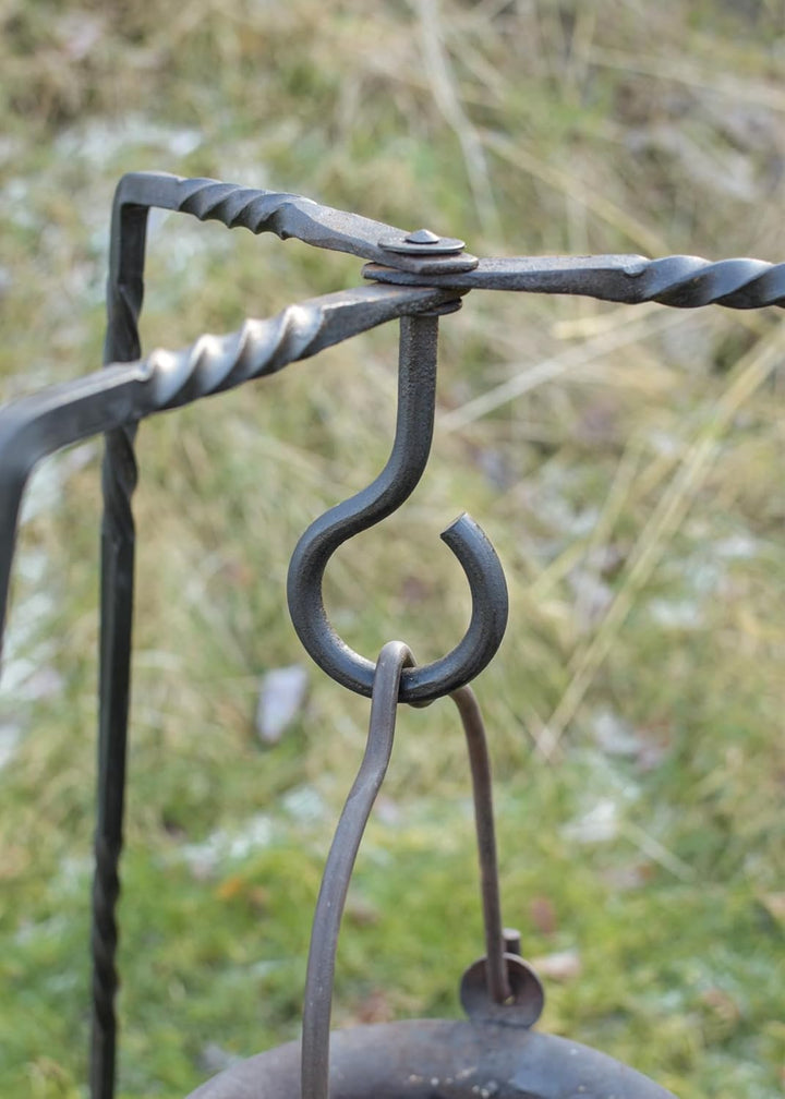 Geschmiedetes Dreibein, ca. 93 cm Mittelalter Kochstelle LARP Hängegrill Lager Feuerstelle