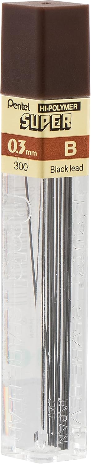 Ersatzmine Hi-Polymer 0,3mm B f. Druckbleistift 12 Minen p Dose 12 Stück 0,3 mm 4H, 0,3 mm 4H