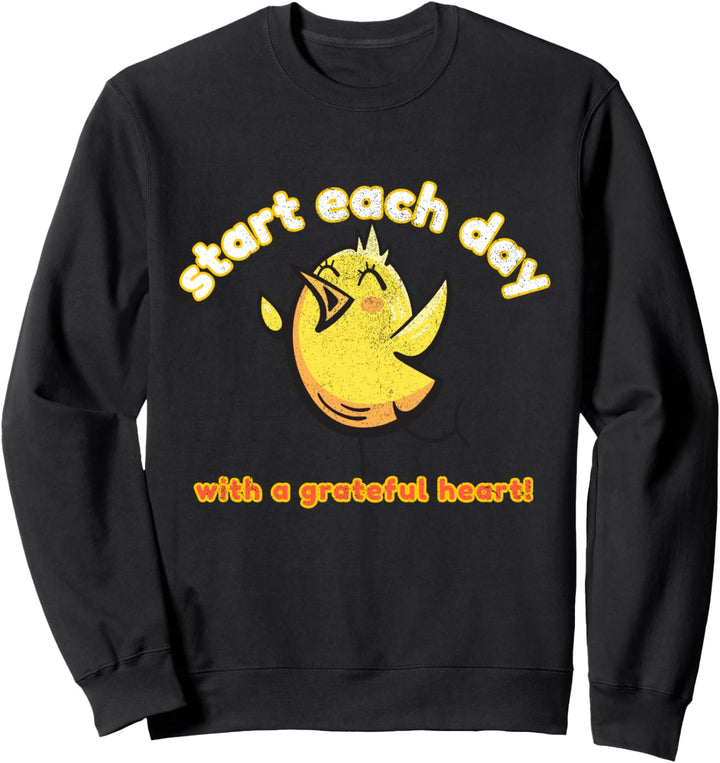 Chicken Design Grateful Heart Sweatshirt