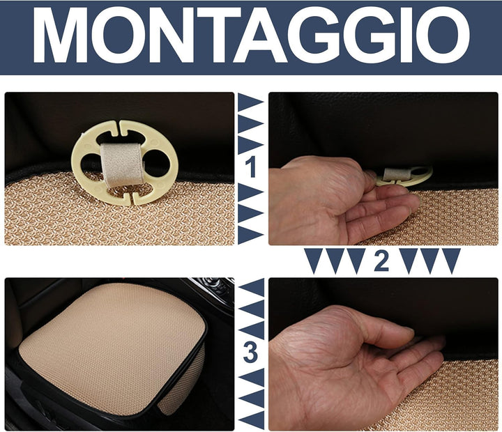 Auto Accessori Lupex Sitzbezug Set 3-teilig Universal Auto | Sitzschutz 2 Vordersitze und 1 Rücksitz