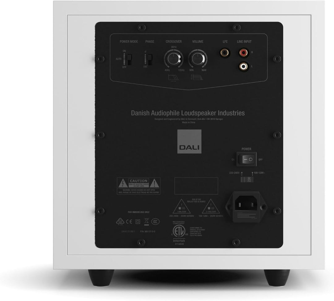 DALI SUB E-9 F Aktiv-Subwoofer - 9" Aluminium-Tieftöner, 170W RMS mit 220W Spitzenleistung, Elegante