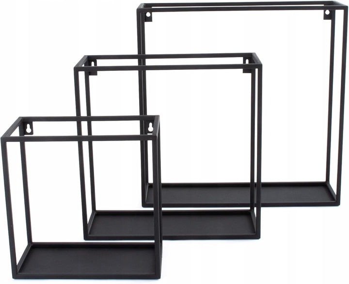 Kapaga - Set 3x Blumenregal - Pflanzenregal aus Metall - Blumenständer - Pflanzenständer - Blumenban
