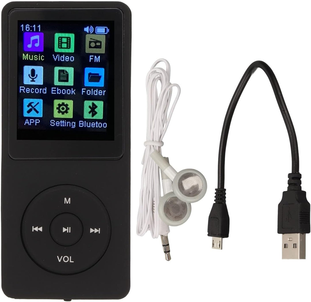 MP3-MP4-Player für, Unterstützt TF-Karte, Schlanker 1,8-Zoll-LCD-MP3-MP4-Player, Media-Musik-Player