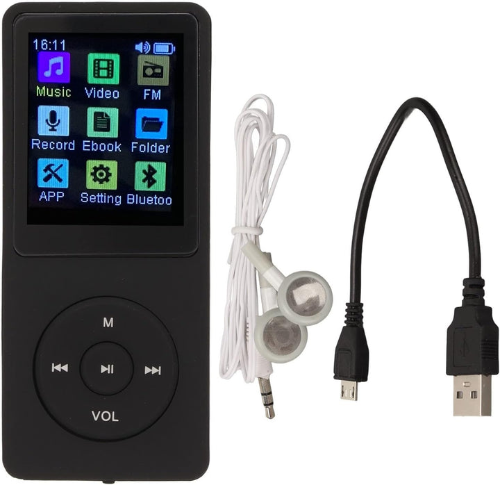 MP3-MP4-Player für, Unterstützt TF-Karte, Schlanker 1,8-Zoll-LCD-MP3-MP4-Player, Media-Musik-Player