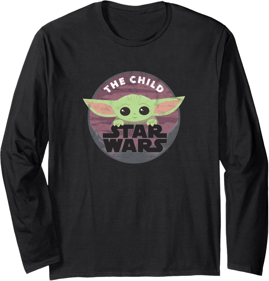 Star Wars The Child Circle Logo Langarmshirt