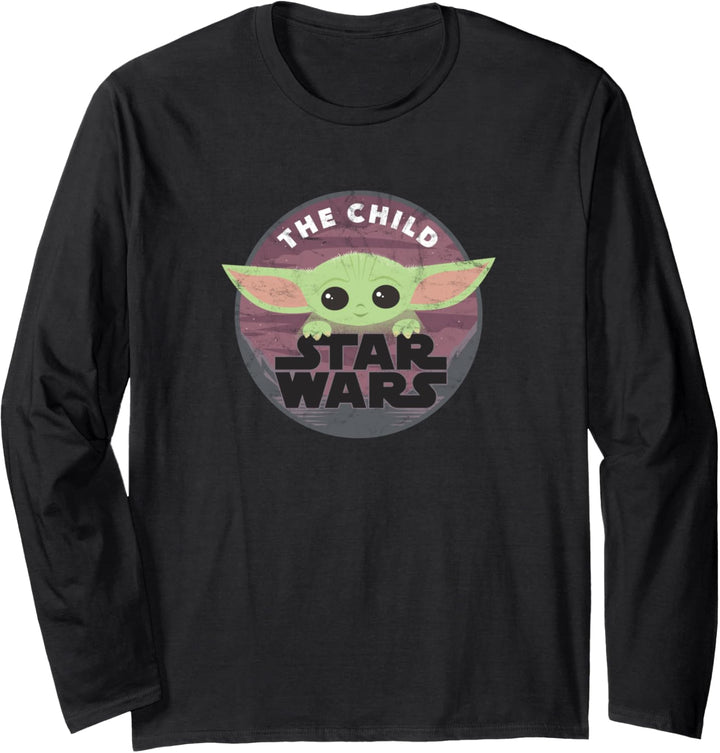 Star Wars The Child Circle Logo Langarmshirt
