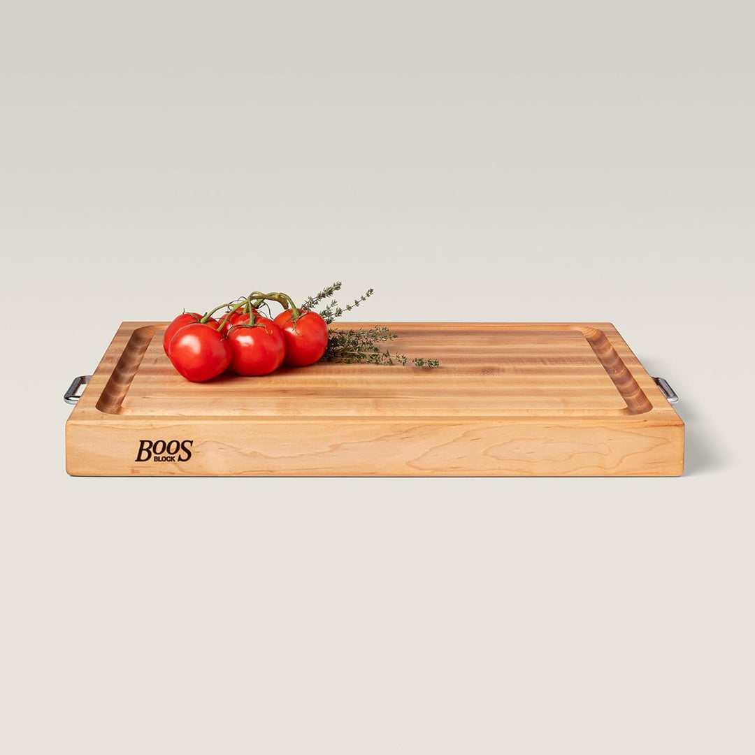 Boos Blocks® BBQBD EXTRA LARGE Pro Chef Ahorn Schneidebrett von John Boos - 61 x 46 x 6 cm - mit Saf