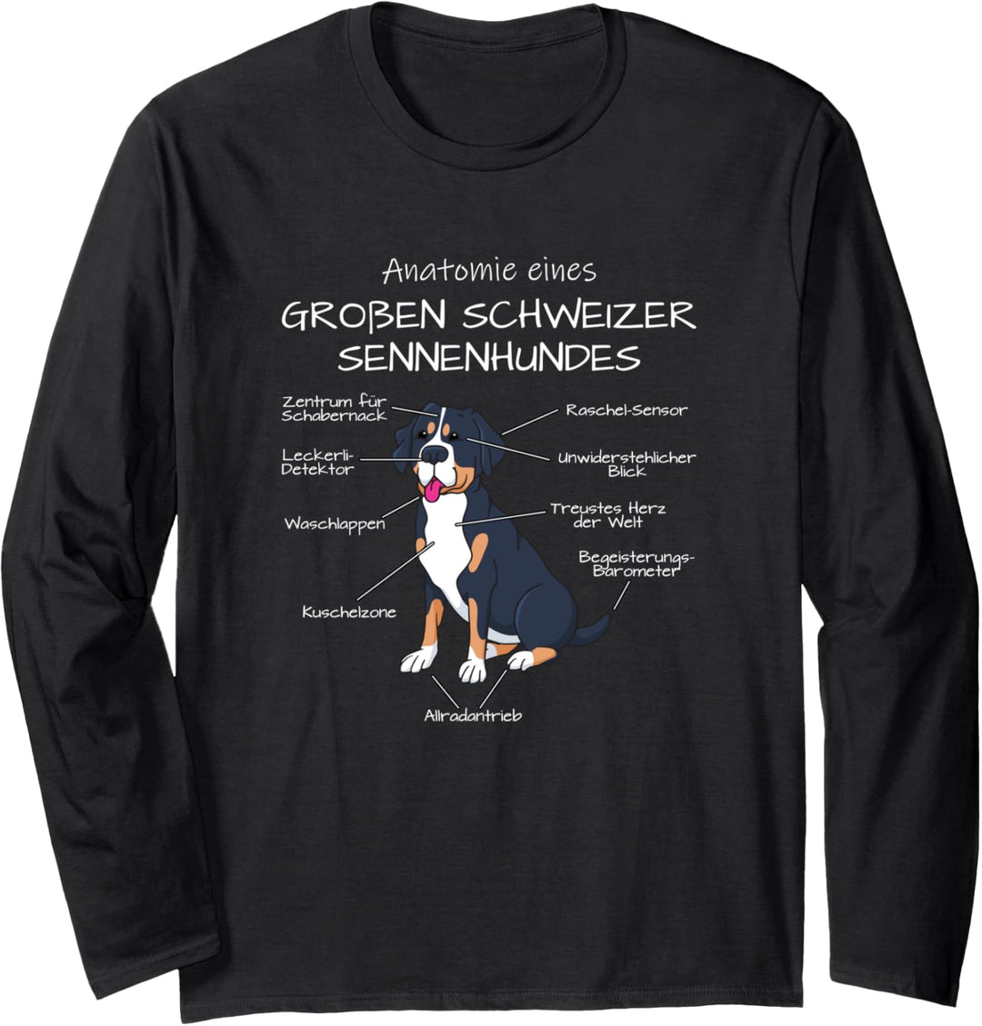 Grosser Schweizer Sennenhund Anatomie | Schweizer Sennenhund Langarmshirt