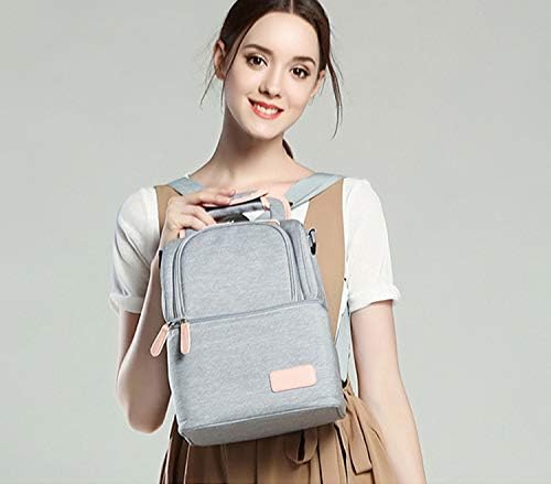Mengshen wasserdichte Muttermilch Babyflasche Kühltasche - Tragbare Wärmeisolierte Lunchbox/Grosse K
