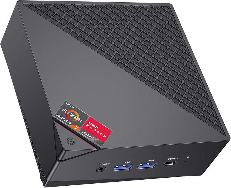 ACEMAGICIAN AM06 Pro Mini PC, AMD Ryzen 7 5700U (8C/16T, bis zu 4.3Ghz),16GB DDR4 512GB NVME SSD Min